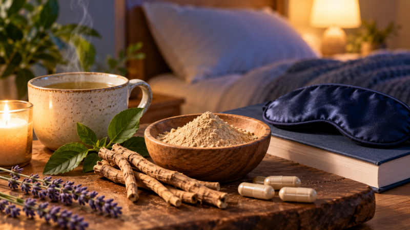 Ashwagandha a spánek: jak ji zařadit do večerní rutiny