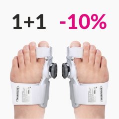 Ortézy na vbočený palec 2 ks s kloubem Hallux Valgus