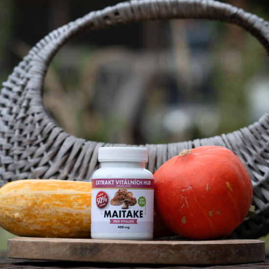 Maitake 50% - Trsnatec lupenitý (Grifola frondosa)  min.50% polysacharidů a 20% Beta glukanů
