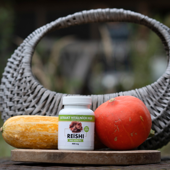 Reishi - Leskokorka lesklá min.30% polysacharidů a 4% triterpenů