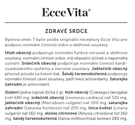 Bylinná směs Zdravé srdce