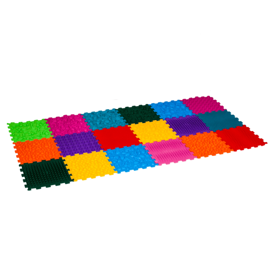 Masážní ortopedická podložka Puzzle Mega Mix 18 modulů