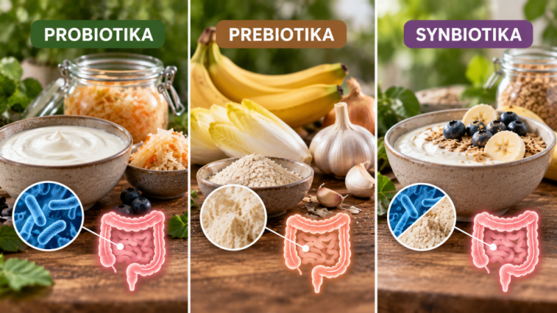 Probiotika, prebiotika a synbiotika: jaký je rozdíl