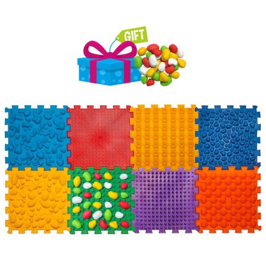 Masážní podložka Mix Puzzle 8 dílů + modul kameny - Počet prvků: 8