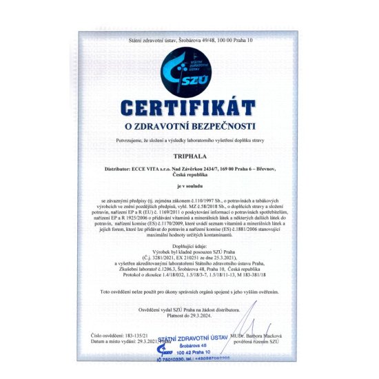 Triphala bio 60 kapslí