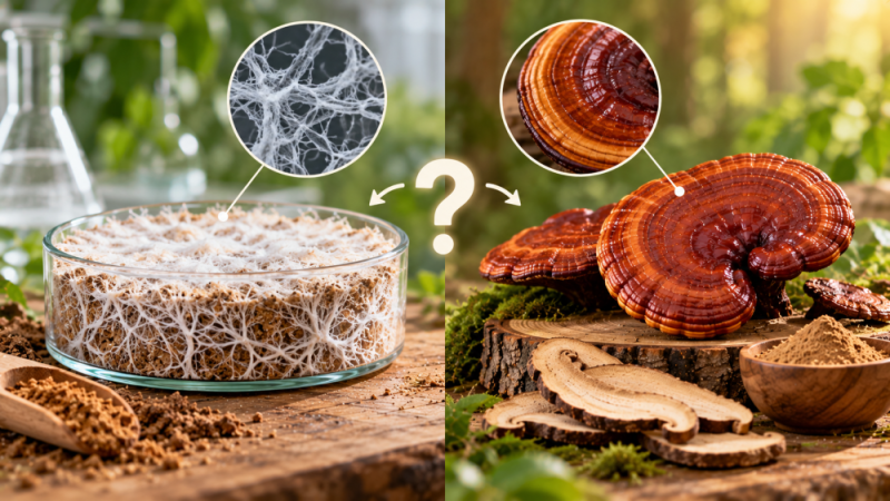 Mycelium nebo plodnice: co zvolit u funkčních hub