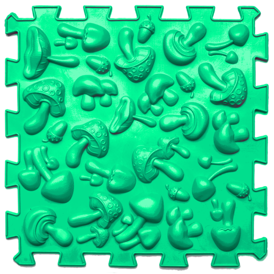 Masážní ortopedická podložka "Puzzle Mix" Houby 1 modul