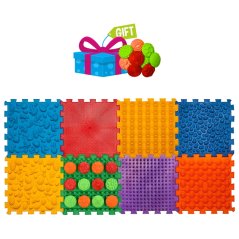 Masážní podložka Mix Puzzle 8 dílů + vzory zdarma