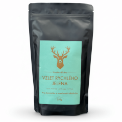 Houbová káva "Vzlet Rychlého Jelena" (káva Arabica,  Cordyceps, Lví hříva) 250g
