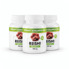 Reishi - Leskokorka lesklá 360 kapslí 2 + 1 ZDARMA