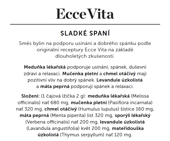 Bylinný čaj Sladké spaní