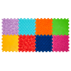 Masážní podložka Mix Puzzle 8 prvků měkká