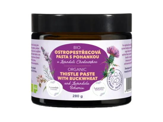 BIO Ostropestřecová pasta s Levandulí Chodouňskou 180g