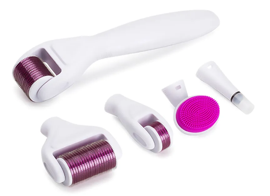 Derma roller pro mikrojehličkování 6 v 1 na obličej a tělo