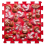 Masážní podložka Puzzle Houby barevné červené 1 modul
