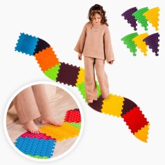 Masážní podložka Puzzle 6 prvků + 6 trojúhelníků