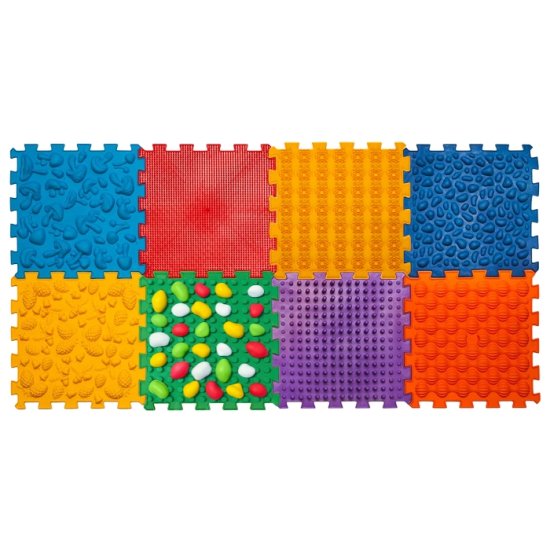 Masážní podložka Mix Puzzle 8 dílů + modul kameny - Počet prvků: 8